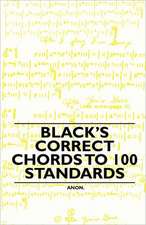 Black's Correct Chords to 100 Standards