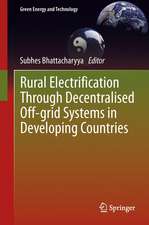 Rural Electrification Through Decentralised Off-grid Systems in Developing Countries