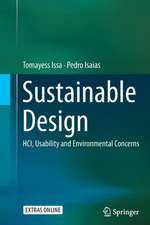 Sustainable Design: HCI, Usability and Environmental Concerns