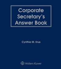 Corporate Secretary's Answer Book