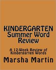 Kindergarten Summer Word Review