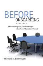 Before Onboarding