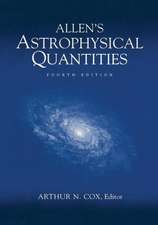 Allen’s Astrophysical Quantities