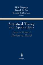 Statistical Theory and Applications: Papers in Honor of Herbert A. David