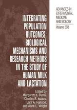 Integrating Population Outcomes, Biological Mechanisms and Research Methods in the Study of Human Milk and Lactation