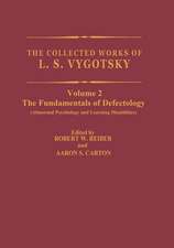 The Collected Works of L.S. Vygotsky: The Fundamentals of Defectology (Abnormal Psychology and Learning Disabilities)