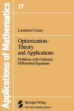 Optimization—Theory and Applications: Problems with Ordinary Differential Equations