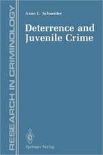 Deterrence and Juvenile Crime: Results from a National Policy Experiment