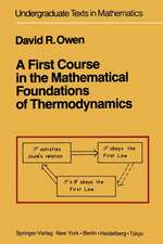 A First Course in the Mathematical Foundations of Thermodynamics