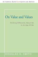 On Value and Values