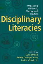 Disciplinary Literacies: Unpacking Research, Theory, and Practice