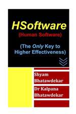 Hsoftware (Human Software) (the Only Key to Higher Effectiveness)