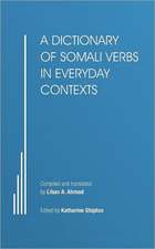 A Dictionary of Somali Verbs in Everyday Contexts