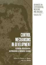 Control Mechanisms in Development: Activation, Differentiation, and Modulation in Biological Systems