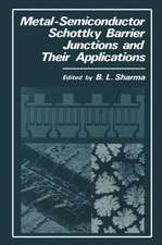 Metal-Semiconductor Schottky Barrier Junctions and Their Applications