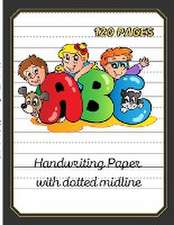 Handwriting paper with dotted midline-8.5