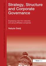 Strategy, Structure and Corporate Governance: Expressing inter-firm networks and group-affiliated companies