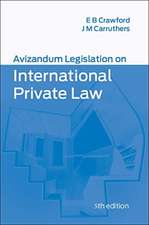 Avizandum Legislation on International Private Law