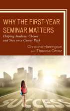 WHY THE FIRST YEAR SEMINAR MATPB