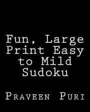 Fun, Large Print Easy to Mild Sudoku