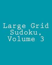 Large Grid Sudoku, Volume 3