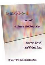 A-M-I-L-O-U ... and That Who Is: Observe, Recall, and Reflect Book