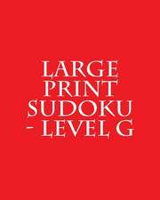 Large Print Sudoku - Level G