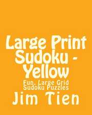 Large Print Sudoku - Yellow