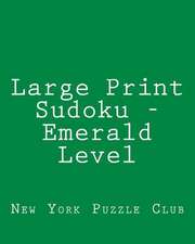 Large Print Sudoku - Emerald Level