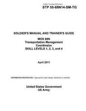 Soldier Training Publication Stp 55-88n14-SM-Tg Soldier's Manual and Trainer's Guide Mos 88n Transportation Management Coordinator Skill Levels 1, 2,