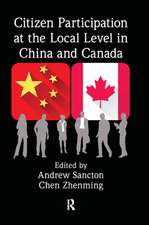 Citizen Participation at the Local Level in China and Canada