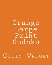 Orange Large Print Sudoku