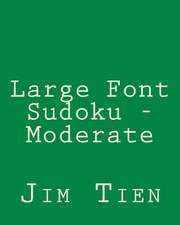 Large Font Sudoku - Moderate