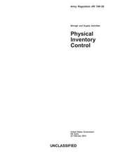 Army Regulation AR 740-26 Storage and Supply Activities Physical Inventory Control 22 February 2013