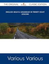 English-Bisaya Grammar in Twenty Eight Lessons - The Original Classic Edition