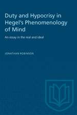 DUTY HYPOCRISY HEGELS PHENOMENOLOGY MP