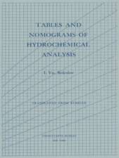 Tables and Nomograms of Hydrochemical Analysis