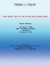 Users Manual (Um) for the On-Line Diary System (Olds)