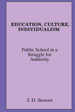 Education, Culture, Individualism