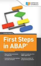 First Steps in ABAP