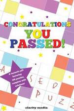 Congratulations You Passed Puzzle Book