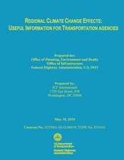 Regional Climate Change Effects