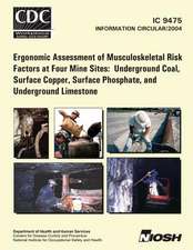 Ergonomic Assessment of Musculoskeletal Risk Factors at Four Mine Sites