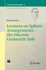 Lectures on Sphere Arrangements – the Discrete Geometric Side