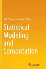 Statistical Modeling and Computation