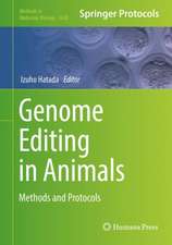 Genome Editing in Animals: Methods and Protocols