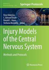 Injury Models of the Central Nervous System: Methods and Protocols