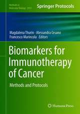 Biomarkers for Immunotherapy of Cancer: Methods and Protocols