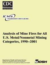 Analysis of Mine Fires for All U.S. Metal/Nonmetal Mining Categories,1990-2001