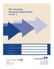 Award in Personal Achievement Workbook Entry 3